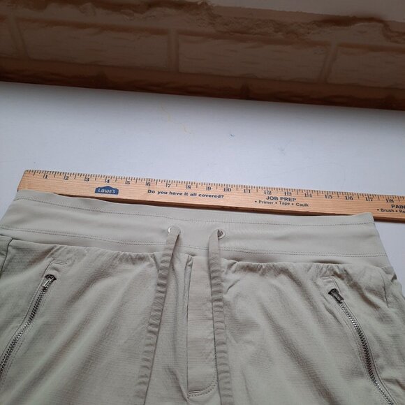 Athleta Jogger Pants Womens 12 Khaki Trekkie North Hiking Ripstop Performance - Picture 9 of 12